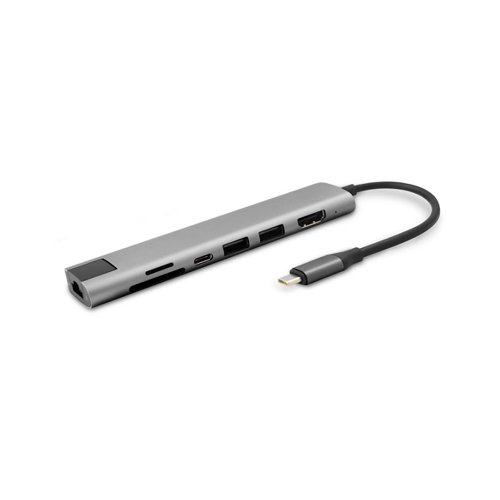 Epico Multimedia 3 7in1 4K HDMI and Ethernet USB C Hub - Space Grey 8EC10386562 Buy online at Office 5Star or contact us Tel 01594 810081 for assistance