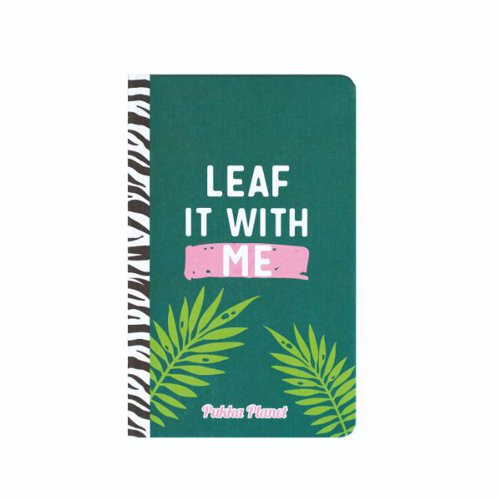 Pukka Planet Casebound Notebook 134 x 215mm 192 8mm Ruled 90gsm Pages Leaf It With Me - 9765-SPP