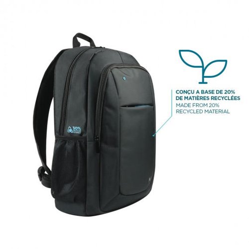 Mobilis The One Backpack 14 to 15.6 Inch 30 Percent Recycled Notebook Case Black 8MNM003064 Buy online at Office 5Star or contact us Tel 01594 810081 for assistance