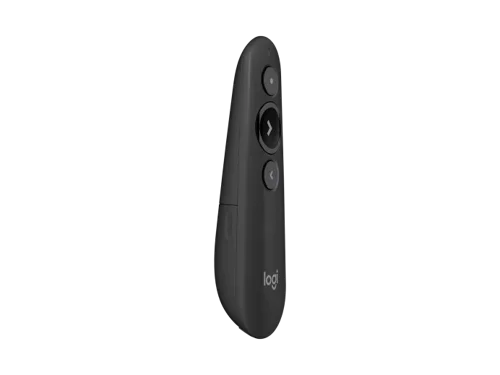 8LO910005843 | Deliver impactful presentations with the R500s Laser Presentation Remote. Move freely and navigate slides from up to 20 meters away – and point out precise areas of focus with the red laser pointer.The R500s is optimized to work with Windows®, macOS and leading presentation software.The R500s is a simple, reliable, and hassle-free presentation remote – so you can focus on crushing your delivery.The R500s unmistakable three button design means you can navigate your presentation slides with ease and confidence without having to look down to orient your fingers.Point out precise areas of focus in your presentation with an easy-to-use and bright red laser pointer.