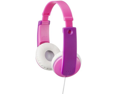 JVC Kids On Ear Wired Tinyphones Pink Purple and White