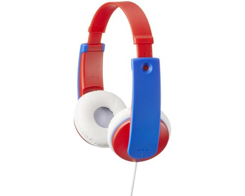 JVC Kids On Ear Wired Tinyphones Red Blue and White