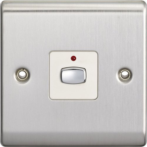 EnerGenie MiHome Smart 6MM Light Switch 1 Gang Dimmer Steel Gembird