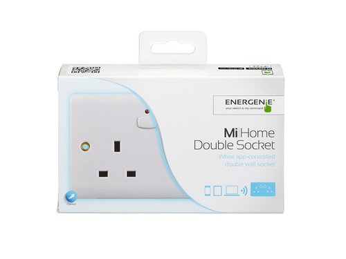 8ENMIHO007 | Our wall socket is the perfect way of integrating smart controls in to the fabric of your home. If you want smart controls but you don't like the look of adapters this is perfect. In 5 finishes including white it can be retro fitted to replace your existing sockets to look great in any room. The socket works with Alexa, Google and IFTTT as well as using the features of the MiHome App such as geofencing, timers and triggers. The MiHome Double Wall Sockets is a radio controlled unit with individual power switching for each socket for use with appliances up to 3kW in each socket. Only the Live feed is switched to the load. Switching is initiated either by radio control signal or manually by pressing the button on the housing.