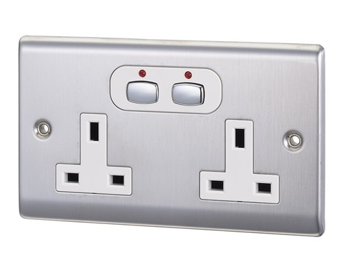 8ENMIHO059 | Our wall socket is the perfect way of integrating smart controls in to the fabric of your home. If you want smart controls but you don't like the look of adapters this is perfect. In 5 finishes including white it can be retro fitted to replace your existing sockets to look great in any room. The socket works with Alexa, Google and IFTTT as well as using the features of the MiHome App such as geofencing, timers and triggers. The MiHome Double Wall Sockets is a radio controlled unit with individual power switching for each socket for use with appliances up to 3kW in each socket. Only the Live feed is switched to the load. Switching is initiated either by radio control signal or manually by pressing the button on the housing.