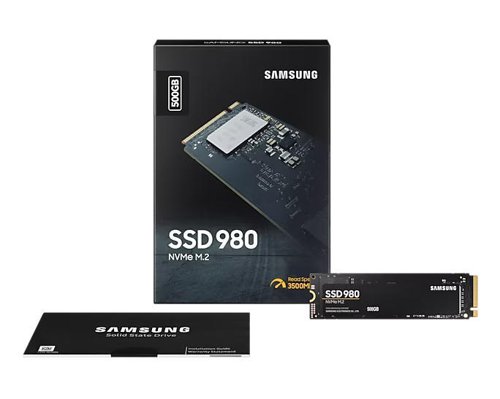 Samsung 980 M.2 500GB PCI Express 3.0 V-NAND NVMe Internal Solid State Drive 8SA10332266 Buy online at Office 5Star or contact us Tel 01594 810081 for assistance