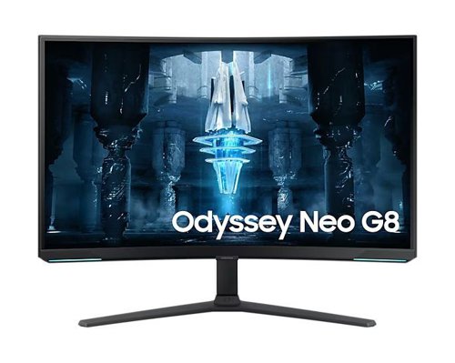 8SA10380232 | Put yourself in the middle of the action with the Samsung Odyssey Neo G8. The 32” display curves around you for total in-game immersion, so you can take in every detail of the 4K resolution. The Quantum Mini-LED display delivers realistic contrast, so you'll be able to spot enemies hiding in the shadows without having to bump up the brightness settings. And for an extra boost in fast-paced online games, the speedy 1 ms response time has your back. The 240 Hz refresh rate means you won't miss a single frame.