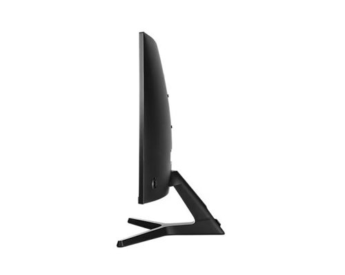 SAM67282 | The Samsung 32 Inch CR50 FHD LED Curved Monitor is designed with style in mind. The 3 sided bezel less display stretches from edge to edge for maximum viewing and a minimalist aesthetic. The curvature helps reduce eye strain, so computing is more comfortable. AMD Radeon FreeSync is designed to keep your monitor and graphics card refresh rate in sync to help reduce image tear and stutter. Ideal game settings instantly give you the edge. Get optimal colour settings and image contrast to see scenes vividly and spot enemies hiding in the dark. Game Mode helps adjust any compatible game to fill your screen with every detail in view. The 75Hz refresh rate delivers a more fluid picture. Whether you are catching up on your favourite TV drama, watching a video or playing a game, your entertainment is smooth with minimal lag or ghosting effect. Samsung's innovative VA Panel technology delivers an outstanding 3000:1 contrast ratio with deeper blacks and brilliant whites.