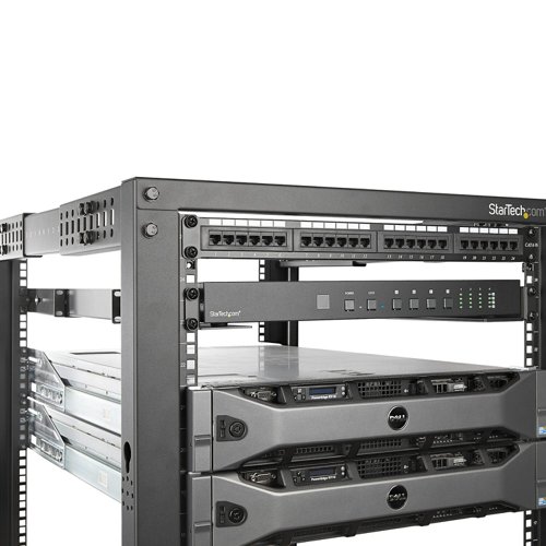 StarTech.com 1U 19 inch Server Rack Rails 24-36 inch Adjustable Depth Universal 4 Post Rack Mount Rails