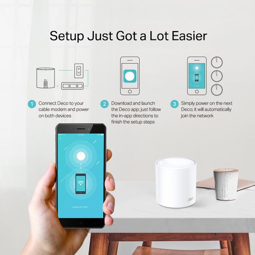 TP-Link Deco X20 Dual-Band AX1800 Whole Home Mesh Wi-Fi 6 System