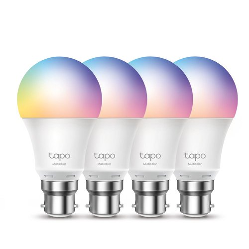 TP-Link Tapo Smart Wi-Fi Light Bulb Multicolour 4 Pack