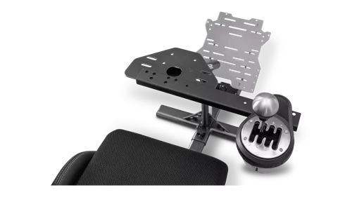 8PSRAC00168 | For a racing experience that's as real as possible, a gearshift is essential. This gearshift support from Playseat is designed for the G25, G27, G29, G920 and Thrustmaster TH8A and is placed next to the wheel, so you have optimal control. The gearshift is easy to install and compatible with all Playseat gaming chairs. Let the race begin!