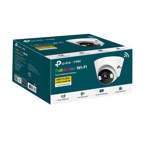 TP-Link VIGI 4MP Full-Colour Wi-Fi Turret Network Camera CCTV Cameras 8TP10372122