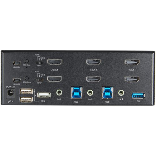 StarTech.com 2 Port Dual Monitor 4K 60Hz Ultra HD HDR HDMI KVM Switch 8ST10345644 Buy online at Office 5Star or contact us Tel 01594 810081 for assistance