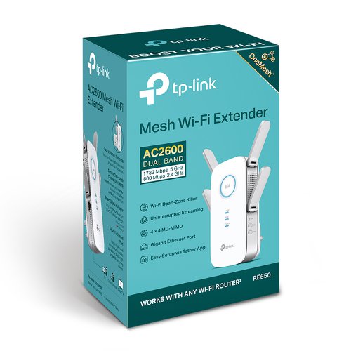 TP-Link RE650 AC2600 Dual Band WiFi Range Extender  8TP10159065
