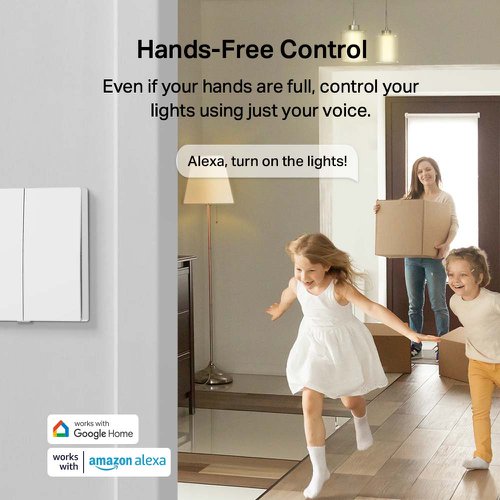 TP-Link Tapo Smart Switch 2-Gang 1-Way