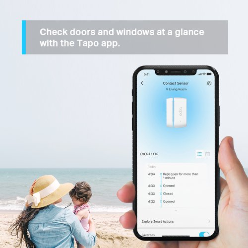TP-Link Tapo Smart Wireless Contact Door Window Sensor TP-Link