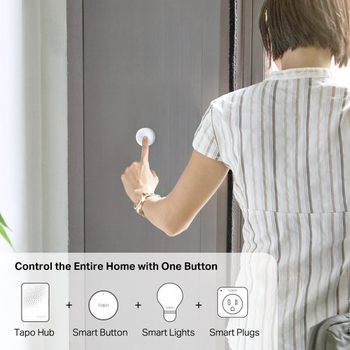 TP-Link Tapo S200B Wireless Smart Button White 8TP10373302 Buy online at Office 5Star or contact us Tel 01594 810081 for assistance