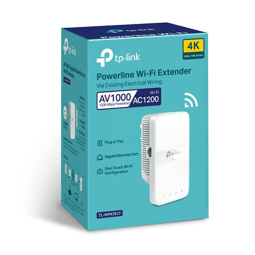 TP-Link AC1200 Gigabit Wireless Dual Band Powerline Wi-Fi Extender Home Plug Network 8TP10355378