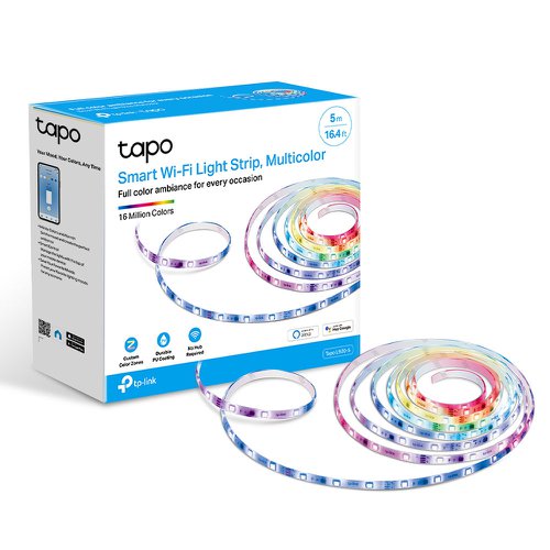 TP-Link Tapo Smart Wi-Fi Light Strip Multicolour 8TP10350714 Buy online at Office 5Star or contact us Tel 01594 810081 for assistance