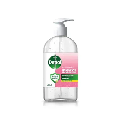 47970RB | Dettol Pro Cleanse liquid hand wash is soft on skin and tough on dirt. The formula effectively washes away dirt whilst being kind to skin. Dermatologically tested, it is suitable for sensitive skin and frequent use. Supplied in a 500ml bottle with a nozzle for easy application.