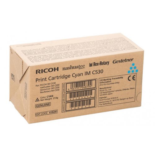 Ricoh Print Cartridge Cyan IM C530 418241