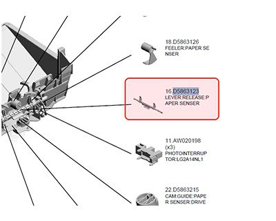 Ricoh Lever:Release:Paper Senser D5863123