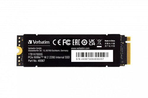 Verbatim Vi7000G M.2 PCIe NVMe Solid State Drive 1TB 49367 | VM49367 | Verbatim