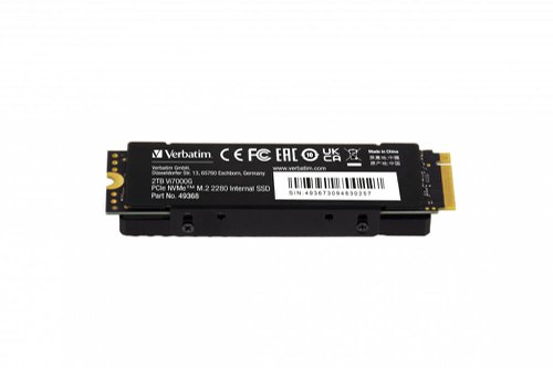 Verbatim Vi7000G M.2 PCIe NVMe Solid State Drive 2TB 49368 Solid State Drives VM49368