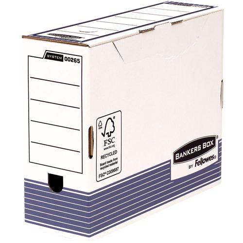 Bankers Box System Transfer File 100mm A4 Blue Pk10