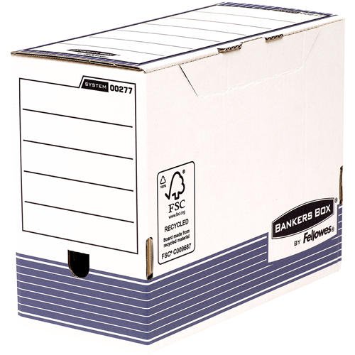 Bankers Box System Transfer File 150mm A4 Blue Pk10