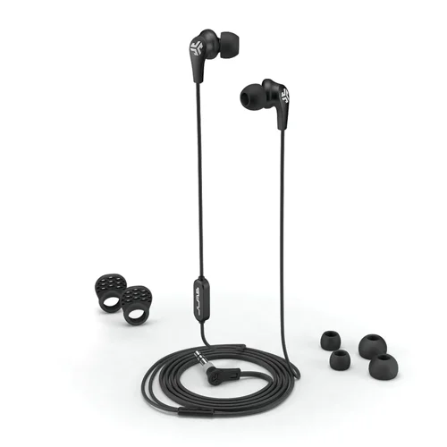 8JL10332519 | Premium wired earbuds with triple threat comfort and ergonomic design. An ultra lightweight design, with improved ergonomic shape, offers next-level comfort. The ergonomic earbud shape maximizes natural comfort with a 45 degree angle that provides a comfortable, noise-reducing fit that dominates the imitators.