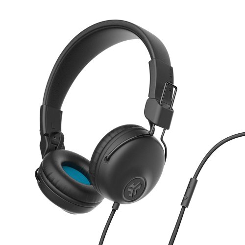 JLab Audio Studio Wired On Ear 3.5mm Connector Headphones Black