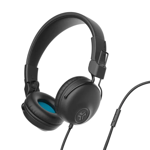 JLab Audio Studio Wired On Ear 3.5mm Connector Headphones Black Headphones 8JL10332539