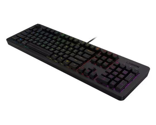 8LENGY40Y57713 | Designed to level the playing field, the Lenovo™ Legion K300 Gaming Keyboard gives entry-level gamers everything they need to compete with the pros, at a fraction of the cost. Full-size layout, programmable keys, and a 24-key rollover membrane with 5-zone RGB lighting set a strong foundation of style and performance. Compact design and adjustability make it the perfect companion for both tournaments and casual use.