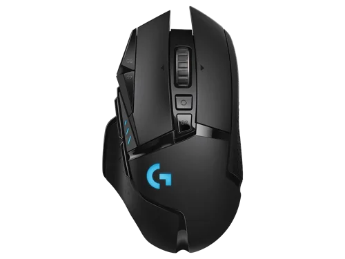 Iconic G502 design meets pro-grade LIGHTSPEED wireless for ultra-fast, reliable connectivity. HERO 25K sensor features sub-micron tracking. POWERPLAY compatible for continuous charging both at rest and play.G502 is an icon, topping the charts through every generation, and the mouse of choice for serious gamers. Now, G502 joins the ranks of the world’s most advanced wireless gaming mice with the release of G502 LIGHTSPEED. LIGHTSPEED is ultra-fast and reliable with performance trusted in competition by esports pros. G502 LIGHTSPEED also features the next-generation HERO 25K sensor and is POWERPLAY compatible. With this complete advanced technology remastering, G502 LIGHTSPEED still retains the same beloved shape-and achieves a 7-gram weight reduction.