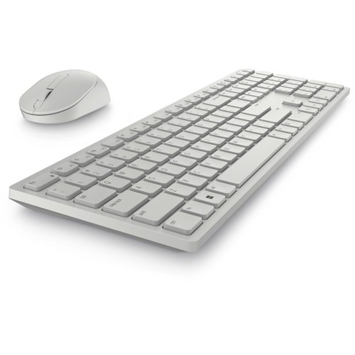 DELL Pro KM5221W UK QWERTY Wireless Keyboard and 1600 DPI Ambidextrous Mouse White  8DEKM5221WWH