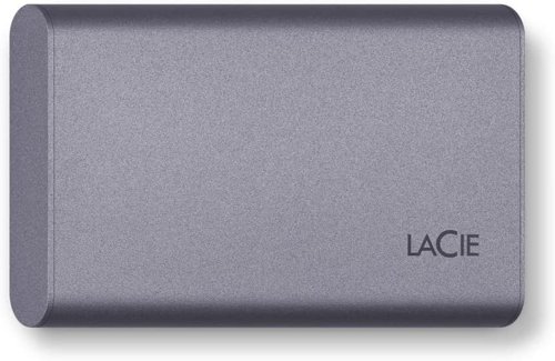LaCie 2TB Secure USB-C Mobile External Solid State Grey