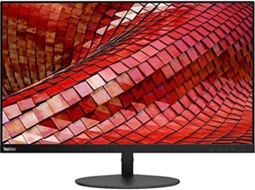 8LEN63A4MZR1 | The ThinkVision T27i-30 Monitor is carefully configured with features that deliver better connectivity, enhance your productivity, and ensure your comfort. This large screen 27-inch FHD monitor offers a resolution of 1920 x 1080 pixels with a wide viewing angle for clear, crisp on-screen content.Expect rich, vibrant colours with 99% sRGB that sharpens the display and is great for video producers and film animators. Long hours at the screen can cause eye fatigue but not with the ThinkVision T27i-30 Monitor which has Natural Low Blue Light technology that cuts down harmful blue light to give your eyes a comfortable, strain-free experience.The monitor hosts a range of versatile connectors for extended usage with VGA, HDMI, DP ports and a USB Hub. Say hello to great video conferencing capabilities as with this monitor’s expandable functions.A full-function ergonomic stand allows for greater flexibility, with a wider adjustment range and low head position so you can set up the monitor to suit your comfort. What’s more, you’ll be delighted to know that the ThinkVision T27i-30 Monitor comes in an eco-friendly paper-pulp packaging that’s great for the environment.