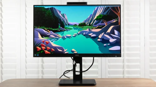8AO24P3CW | The AOC 24P3CW is a 23.8” flat-screen IPS monitor with a three-sided bezel design that has everything you need to get the most out of your workday. Enjoy enhanced Full HD (1920 x 1080) resolution for crisp, vivid colours and realistic picture quality, in addition to 300-nit brightness and generous 178/178° wide viewing angles. To ensure smooth remote collaboration, this monitor features two built-in 5W + 5W speakers for high-quality sound and a 5MP integrated webcam supporting Windows Hello™. Monitor 24P3CW is ready to boost your productivity with USB-C supporting Power Delivery up to 65W, data transfer and DP-alt mode. Connectivity of this monitor is enhanced with USB Hub, RJ-45 & DP-out. To ensure the most efficient power consumption, an array of environmental certifications including EPA, TCO, and EPEAT complete this monitor.