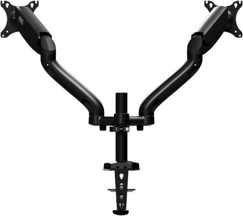 8AOAD110D0 | Your new AOC monitor arm is guaranteed to fit onto your desk. With either the grommet mount or the c-lamp method, you can easily fasten the mount to your tabletop. Your monitor will be firmly secured and ready for every gaming action.Some monitor stands come with a limited tilt and swivel range. Using a monitor arm increases your monitor’s range of motion dramatically:  You can tilt the monitor in a wide range so it points upwards or downwards for the optimal viewing angle. The integrated swivel enables you to turn the display horizontally.Smooth motion in extension, retraction, or changing orientation. The precise mechanical gas-spring allows easy adjustment with just a firm hand move, and the monitor stays sturdily in its adjusted position. Easily adjust it anytime to get the most ergonomic position. Spring tension is adjustable for lighter/heavier monitors for easy movement and firmness.Using the detachable covers on the monitor arm, simply push through your cables inside the pre-allocated routes in the monitor arm. After fitting both power and display cables inside, close the covers and experience a tidy desk with neatly organised connections. Cables are kept in place even when moving the display or turning it into portrait mode.Any monitor equipped with a VESA mounting grid (100x100 or 75x75) can easily be attached to the monitor arm. The VESA mounting system is a widely used solution that most monitors are equipped with. Four screws hold the monitor securely to the mount, by its centre of gravity.