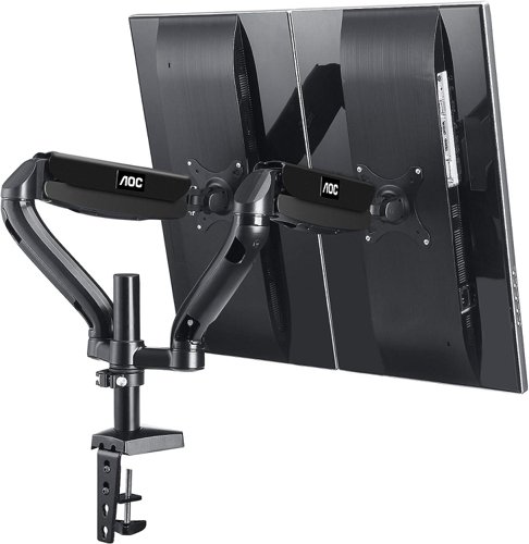 AOC AD110D0 Dual Monitor Mount with Adjustable Arms for 13 to 31.5 Inch Monitors