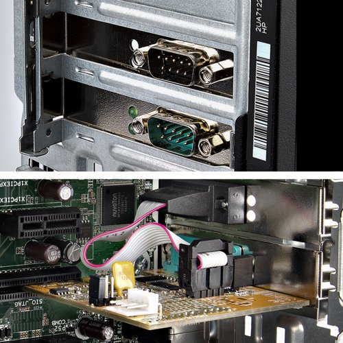 StarTech.com 2-Port PCI Express Serial Interface Card - Dual Port PCIe to RS232 DB9 Serial Card 16C1050 UART
