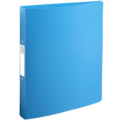 Exacompta Bee Blue Ring Binder 2-Ring 30mm Spine PP Assorted (Pack of 12) 54140E