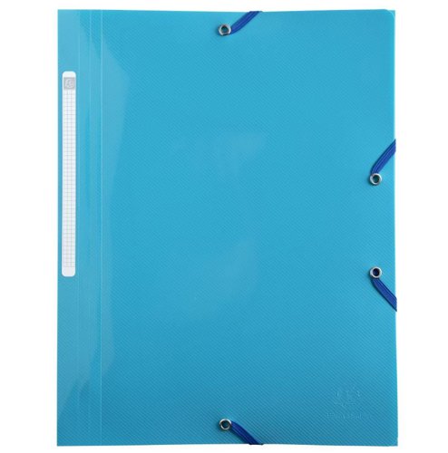 Exacompta Bee Blue 3 Flap Folder A4 Assorted Colours (Pack 4) - 55110E Flap Folders 14069EX