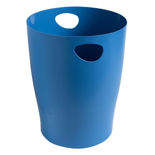 14055EX - Exacompta Bee Blue 15 Litre Waste Bin 263 x 263 x 335mm Turquoise (Each) - 45384D