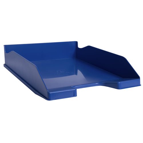 14006EX - Exacompta Bee Blue Letter Tray 346 x 254 x 243mm Navy Blue (Each) - 113204D
