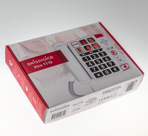 SwissVoice Xtra 1110 Big Button Telephone | 33733J | SwissVoice