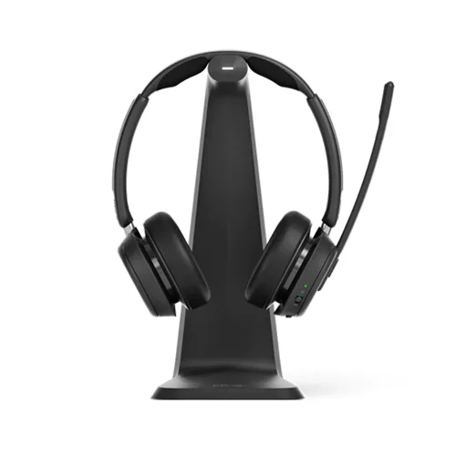 The EPOS Impact 1061T Wireless Binaural On Ear Headset with active noise cancelling for the New Open Office. Combining EPOS BrainAdapt technology to reduce brain fatigue with industry-leading voice pickup powered by EPOS AI to make sure you are getting your message through.