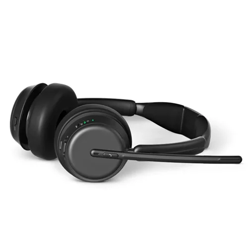 EPO00975 | The EPOS Impact 1061T Wireless Binaural On Ear Headset with active noise cancelling for the New Open Office. Combining EPOS BrainAdapt technology to reduce brain fatigue with industry-leading voice pickup powered by EPOS AI to make sure you are getting your message through.